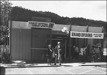 Coast Central Credit Union 1970 to 1989 Grand Opening in Hoopa